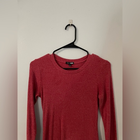 Red Ribbed Dress - Picture 3 of 3